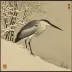 Takahashi Shotei – Heron in Snow (1924)