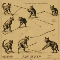 Three old cat
