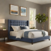 Upholstered Velvet Headboard Bed Frame