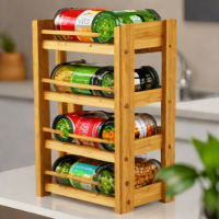 Utopia Home 4-Tier Bamboo Spice Rack