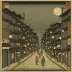 Utagawa Hiroshige, Night View of Saruwaka Street