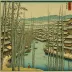 Utagawa Hiroshige, Bamboo Yards, Kyobashi Bridge