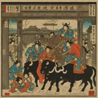 Utagawa Kuniyoshi, Kidomaru under the Rashomon Gate