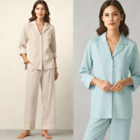 Uniqlo French Oxford Cotton Pajamas