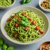 Vegan Zucchini Noodles with Pesto