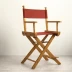 Vintage Director Chair with Red Canvas