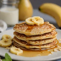 Vegan Banana Oat Pancakes