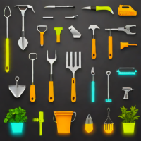 Vremi 3-Piece Garden Tool Set