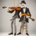 Violin Player performance marionette