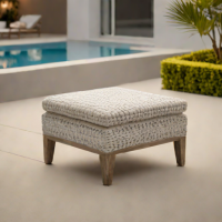 Woven Resin Ottoman