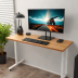 Wooden Monitor Stand with Cable Tray