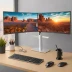 WALI Dual Monitor Mount with Grommet Base