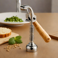 Waiter's Friend Corkscrew by OXO - Stainless Steel with Bamboo Handle