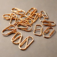 Walafe Paper Clips, Rose Gold