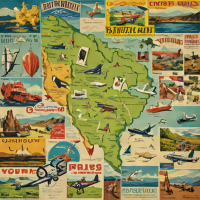 White Mountain 300 Piece 'Vintage Travel Poster' Puzzle