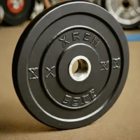X Training Equipment Black Bumper Plates