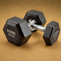 York Barbell Rubber Hex Dumbbells