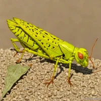 Yellow-winged locust (Oedaleus decorus)