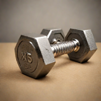 Yes4All Cast Iron Hex Dumbbell Set