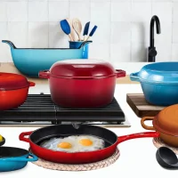 Bruntmor Enameled Cast Iron Skillet