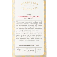 Dandelion Chocolate Semuliki Forest, Uganda 85% Single-Origin Chocolate Bar
